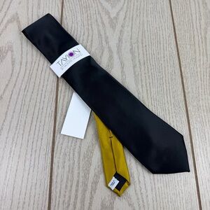 720 Tayion by Montee Holland Two Tone Tie 001 Black $55 Polyester 2YC24-2001
